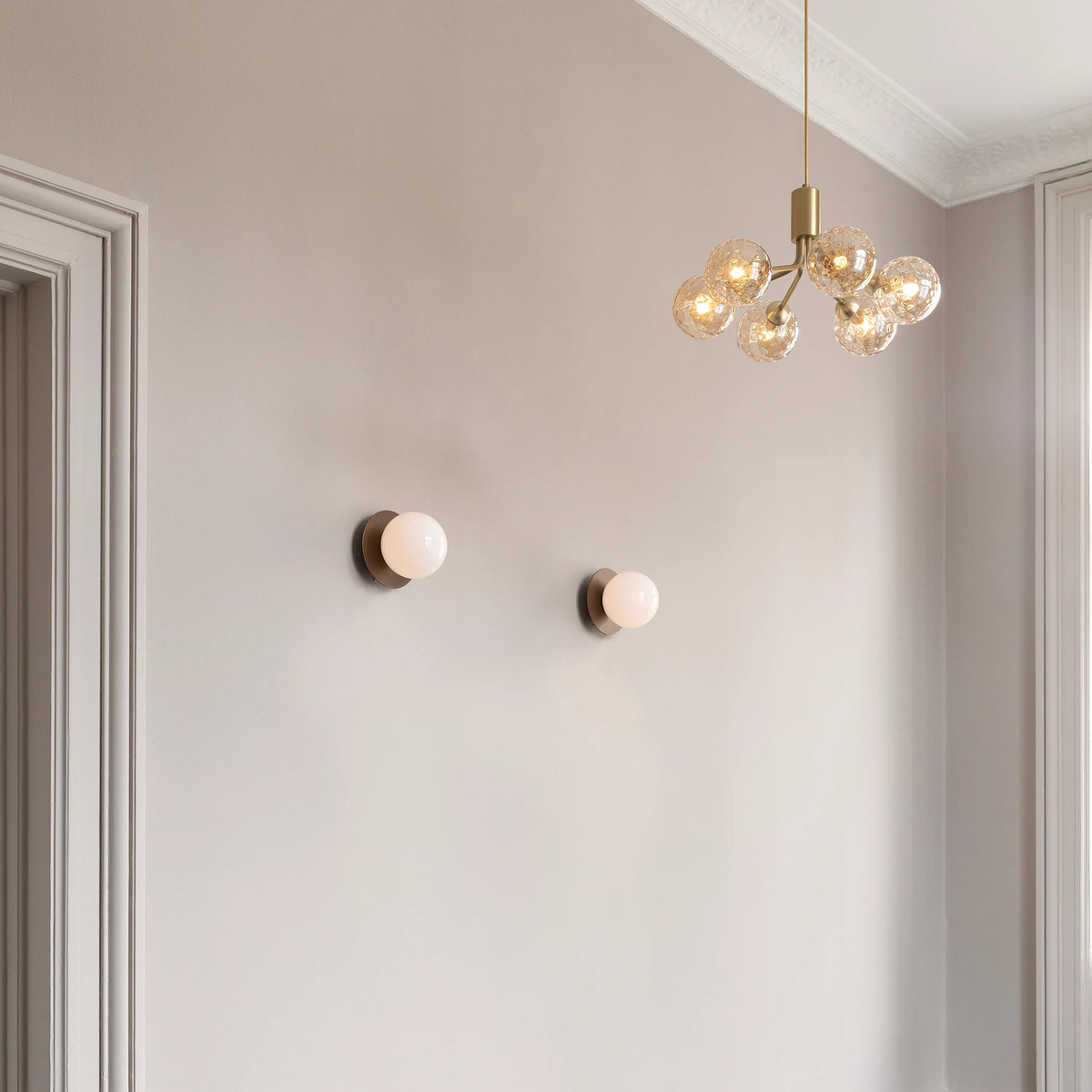 Nuura Apiales 6 Chandelier, Brushed Brass / Optic Gold - KANSO#Finish_Brushed Brass / Optic Gold