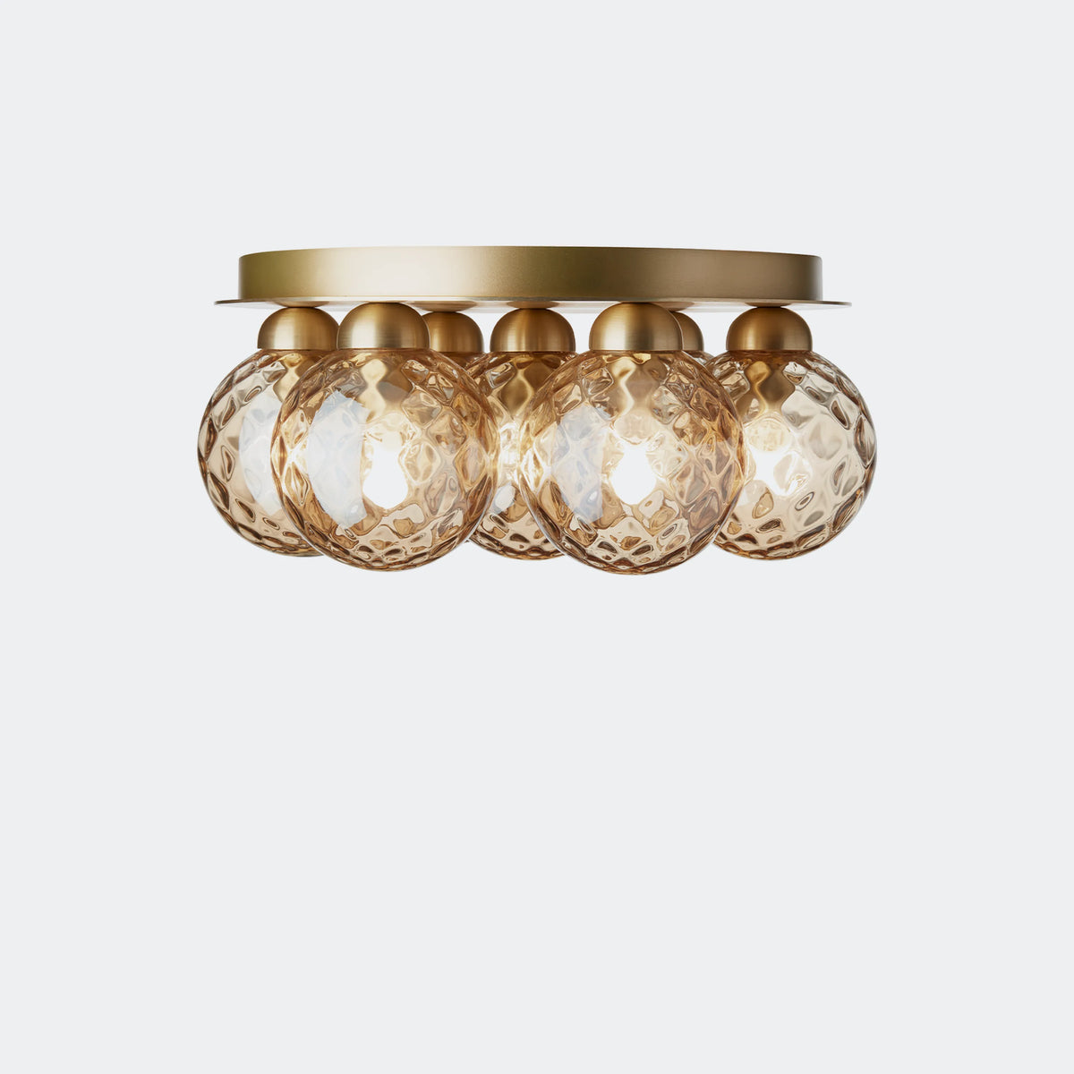 Nuura Apiales 7 Plafond, Brushed Brass / Optic Gold - KANSO#Finish_Brushed Brass / Optic Gold