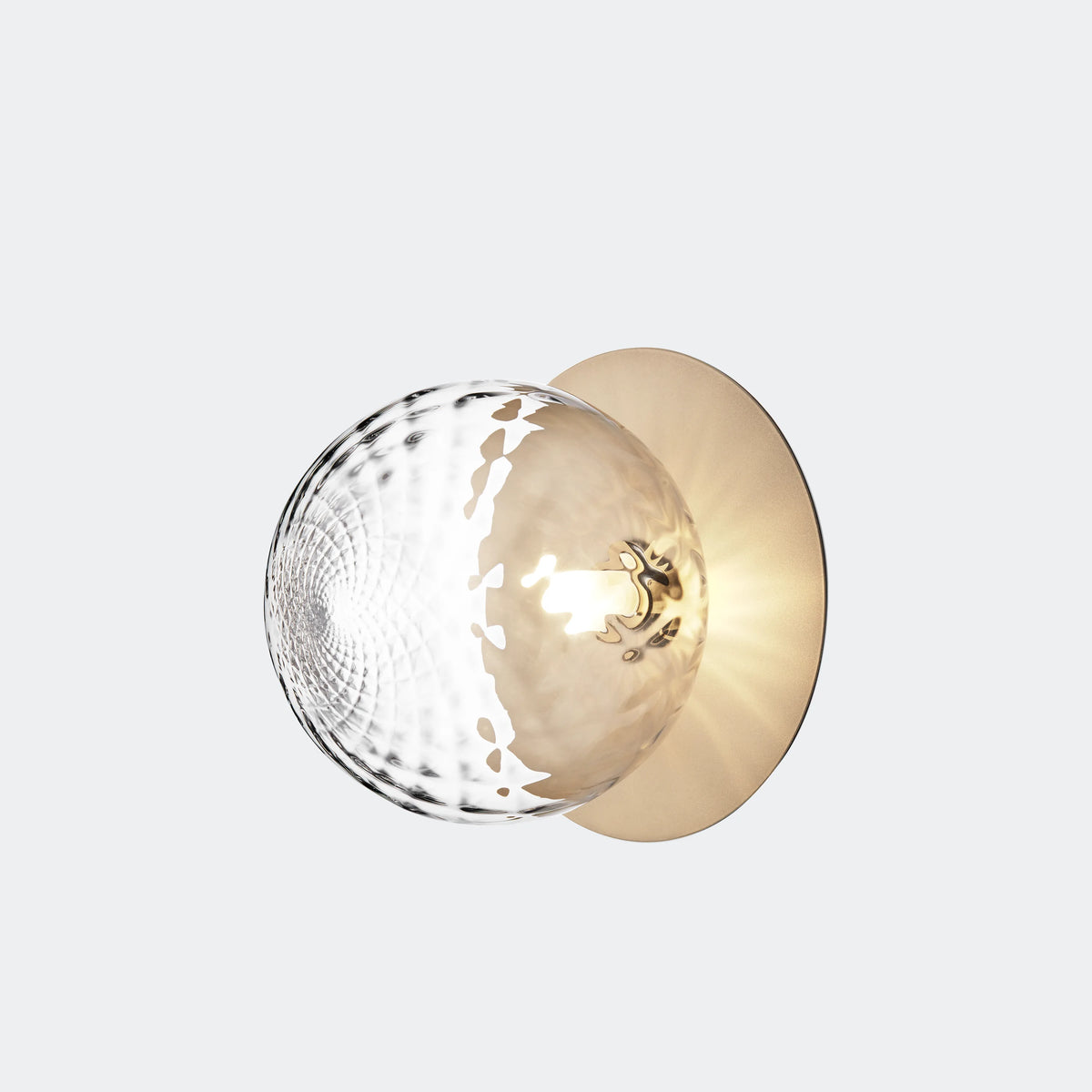 Nuura Liila 1 Wall Light Large, Nordic Gold / Optic Clear - KANSO#Finish_Nordic Gold / Optic Clear