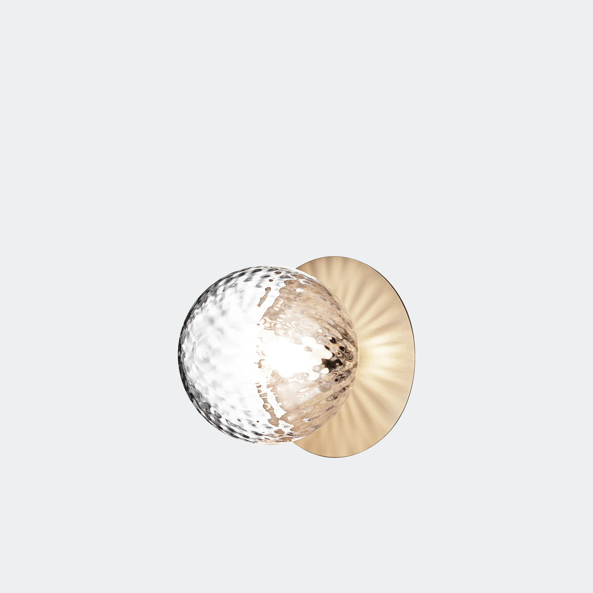 Nuura Liila 1 Wall Light Medium, Nordic Gold / Optic Clear - KANSO#Finish_Nordic Gold / Optic Clear
