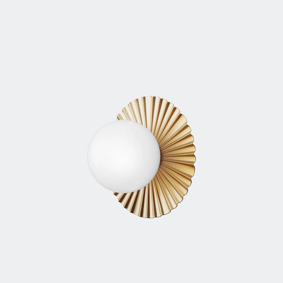Nuura Liila Muuse Wall Light Small, Nordic Gold / Opal - KANSO#Finish_Nordic Gold / Opal