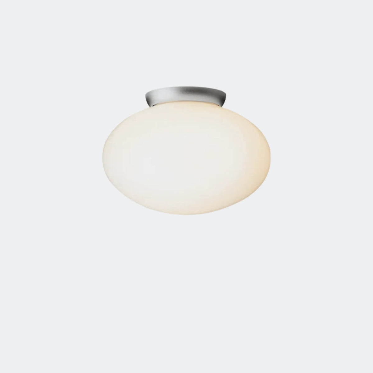 Nuura Rizzatto 301 Ceiling Light, Satin Silver / Opal - KANSO#Finish_Satin Silver / Opal