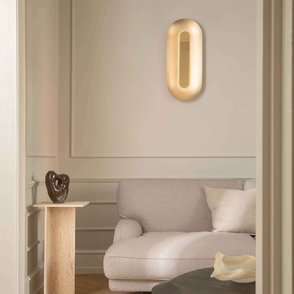 Nuura Sasi Wall Light Large, Brass - KANSO#Finish_Brass