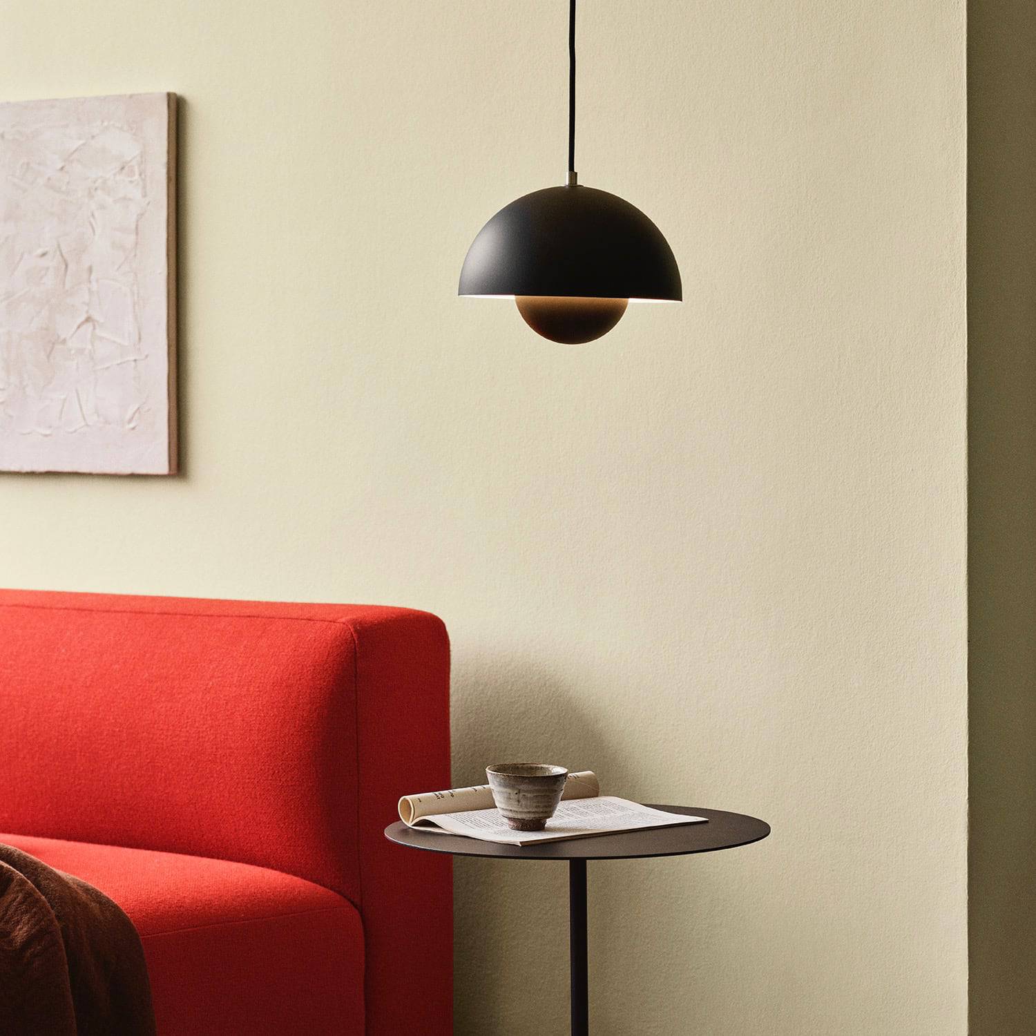 &Tradition Flowerpot VP1 Pendant Matt Black - KANSO#Color_Matt Black