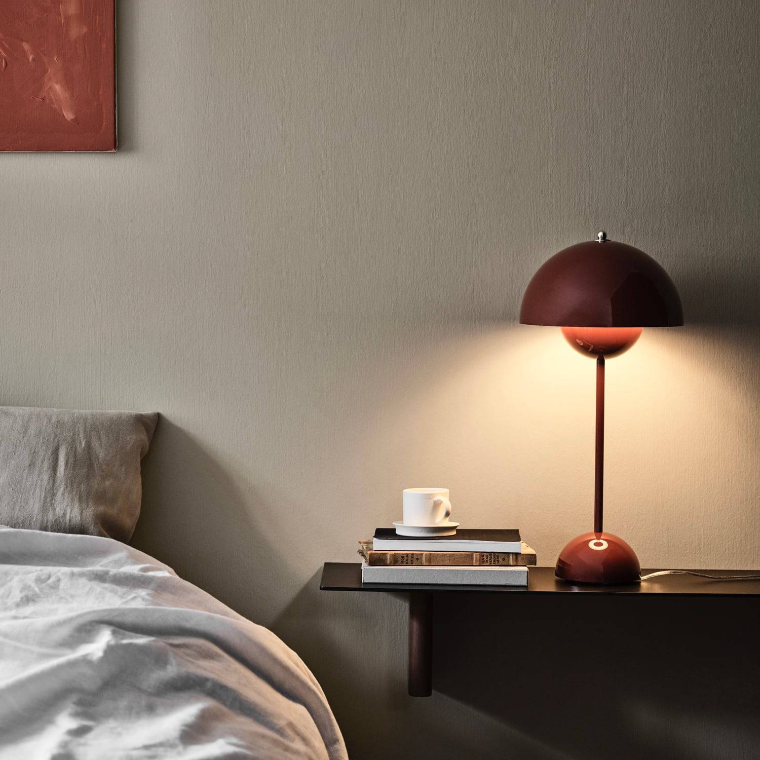 &Tradition Flowerpot VP3 Table Lamp Red Brown - KANSO#Color_Red Brown