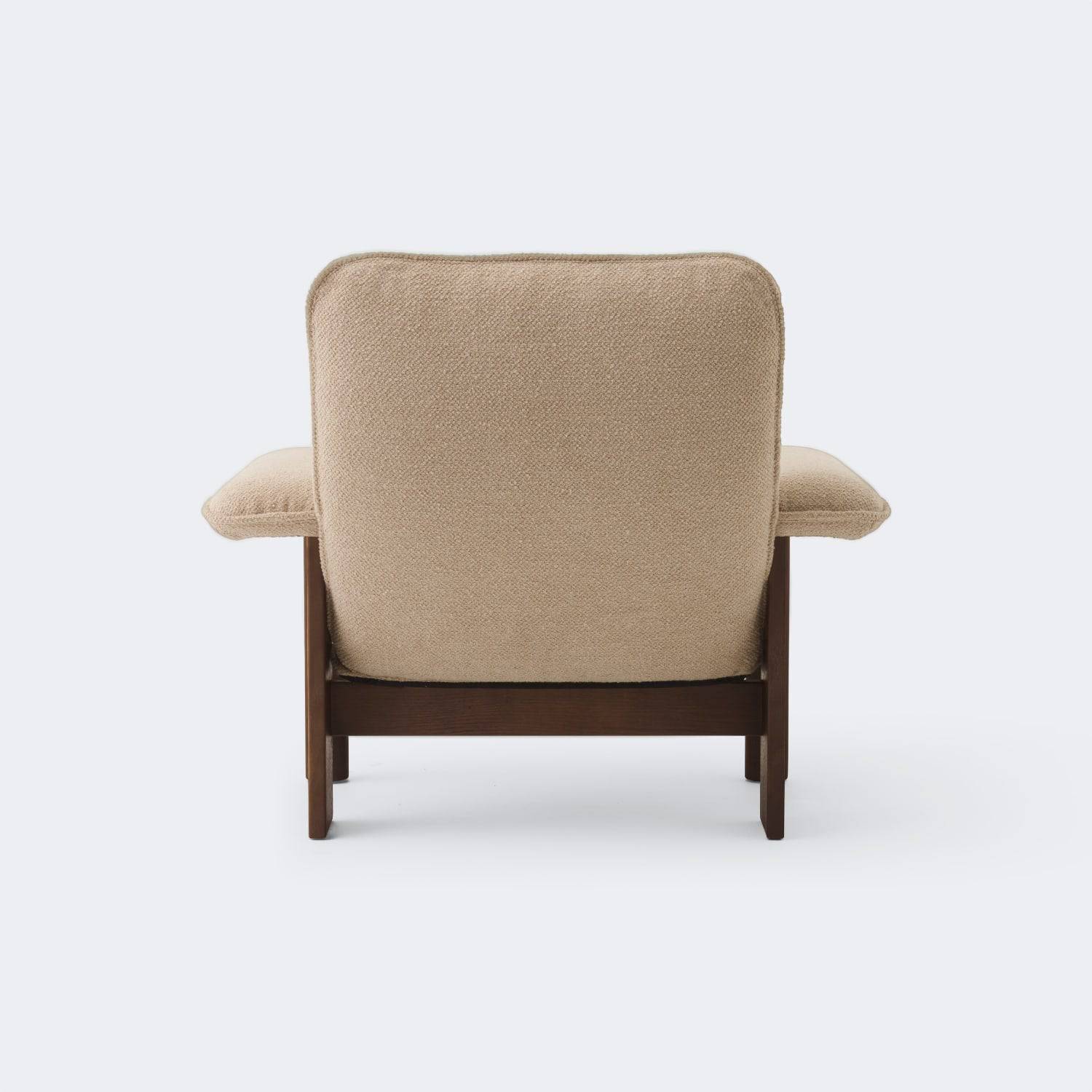 Audo Copenhagen Brasilia Lounge Chair Made To Order (12-14 Weeks) Dark Stained Oak Audo Boucle #02 (Beige) - KANSO