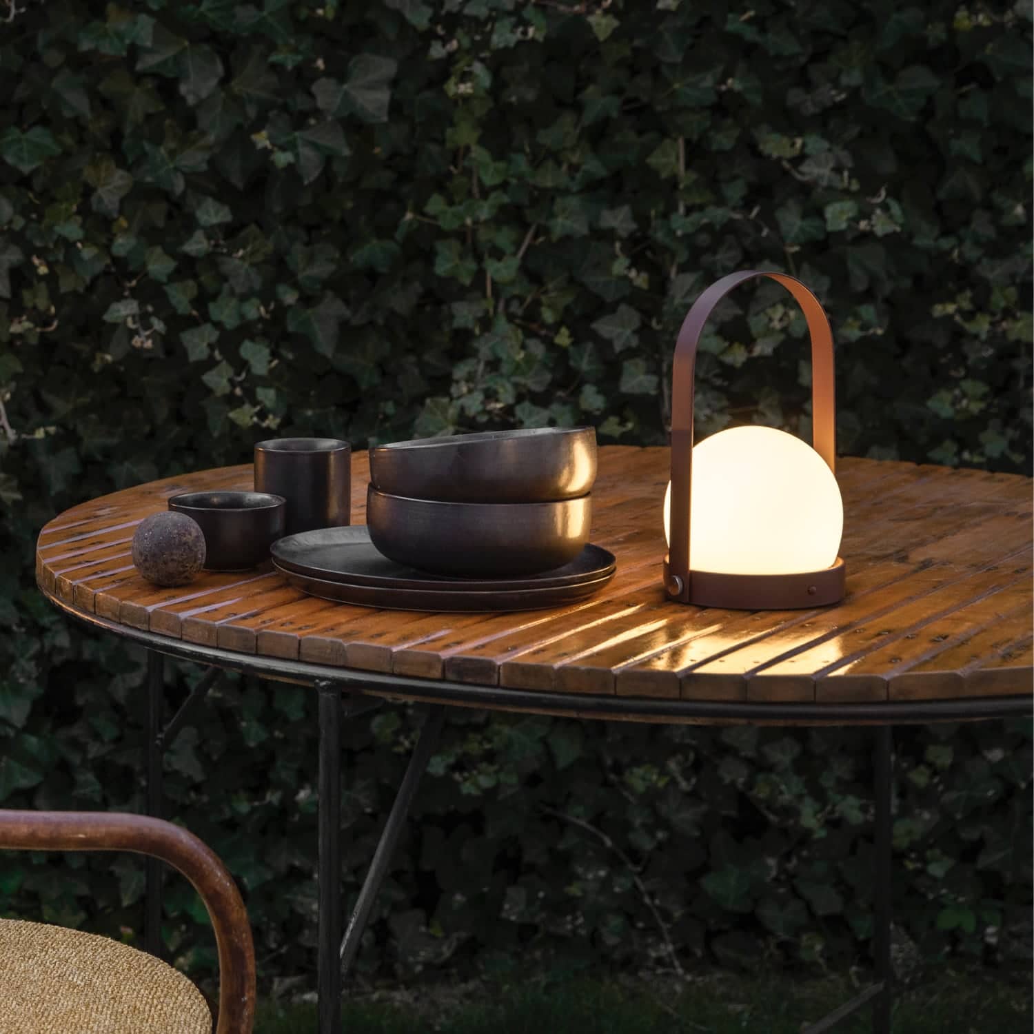 Audo Copenhagen Carrie LED Lamp White - KANSO#Color_Brushed Brass