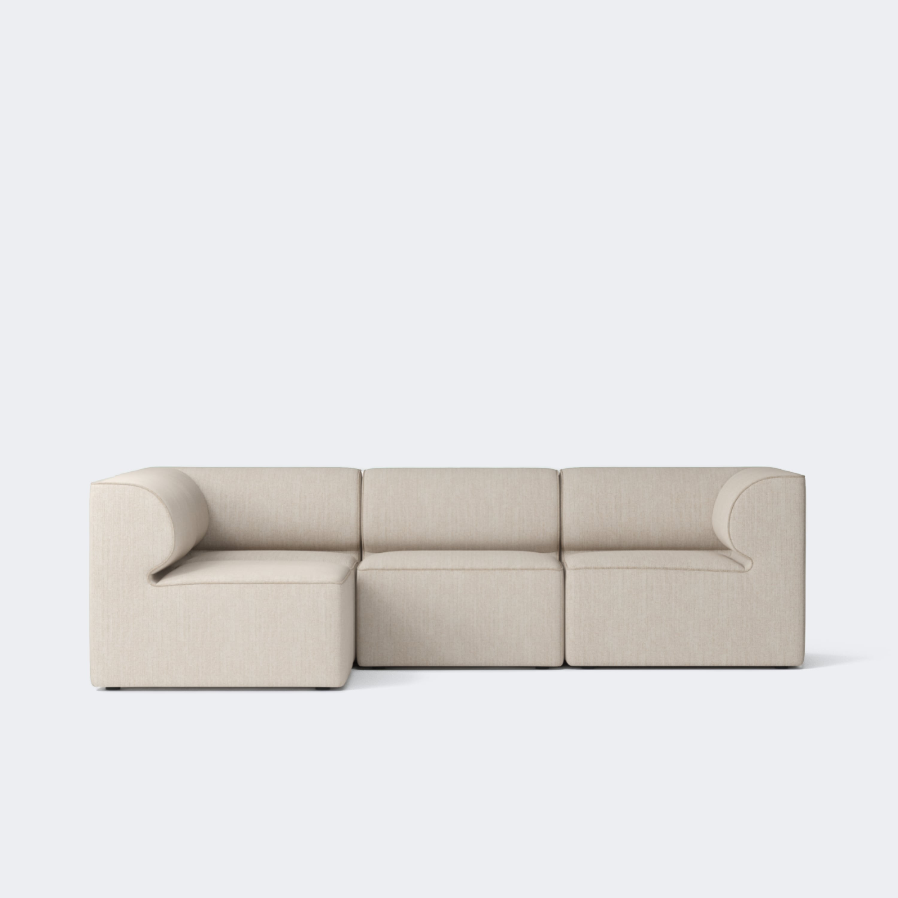 Audo Copenhagen Eave Sectional Sofa, 4-Seater Made To Order (10-12 Weeks) 4-Seater | Left Section Savanna #202 (Cream) - KANSO