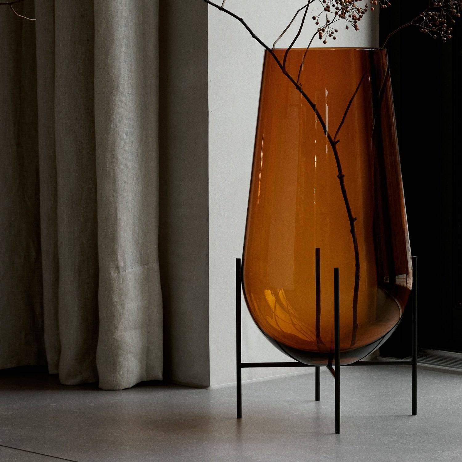 Audo Copenhagen Echasse Vase, Amber Large - KANSO#Select Size_Large