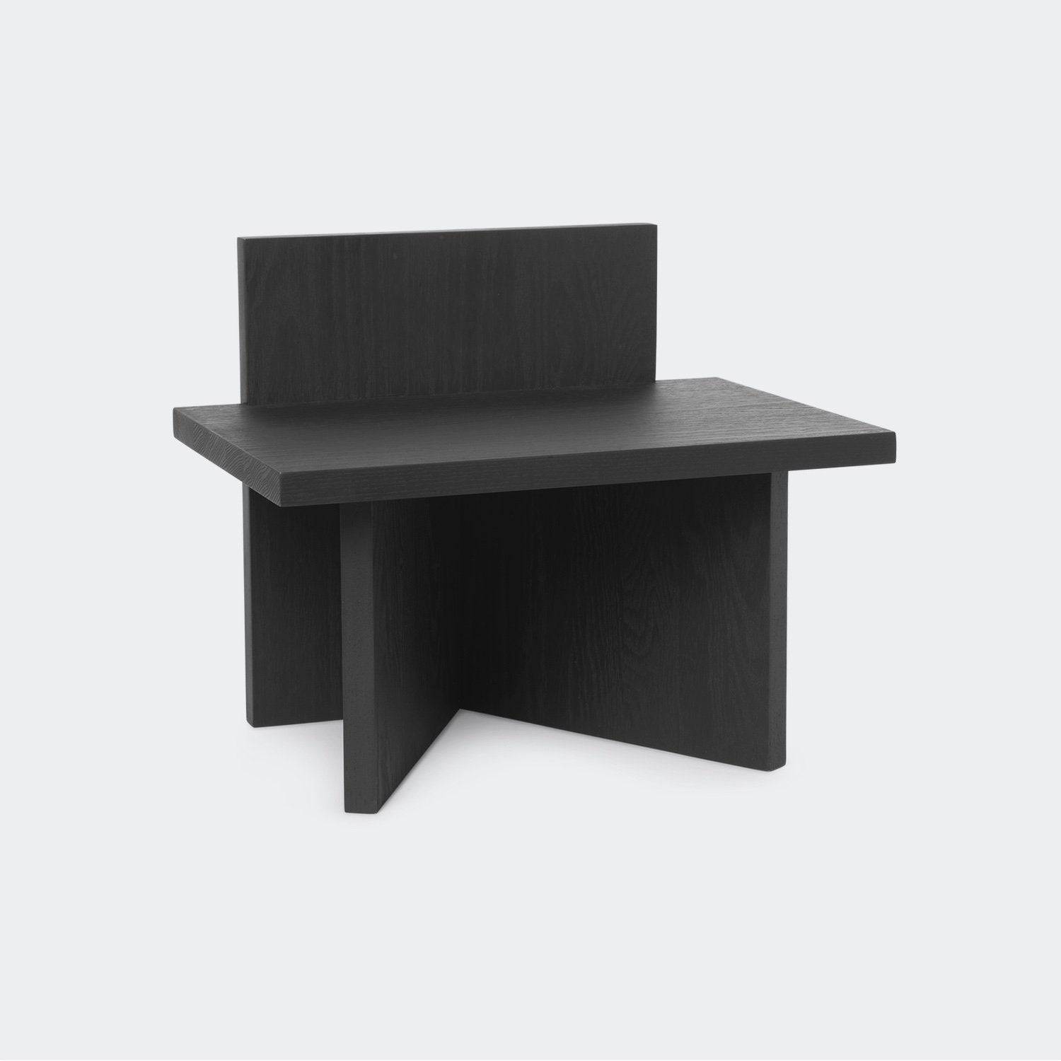 Ferm Living Oblique Stool Stained Black Ash - KANSO#Color_Stained Black Ash