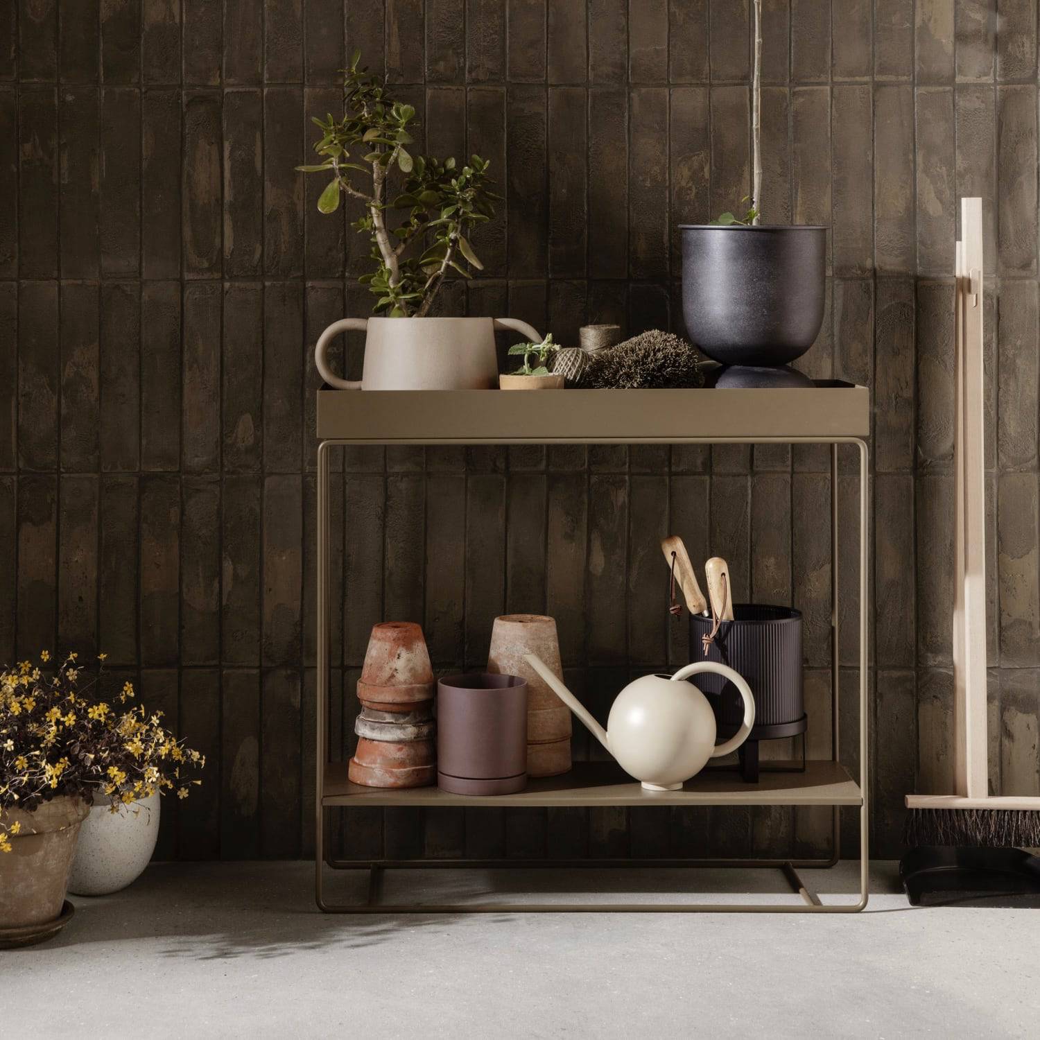 Ferm Living Plant Box Two-Tier Olive - KANSO
