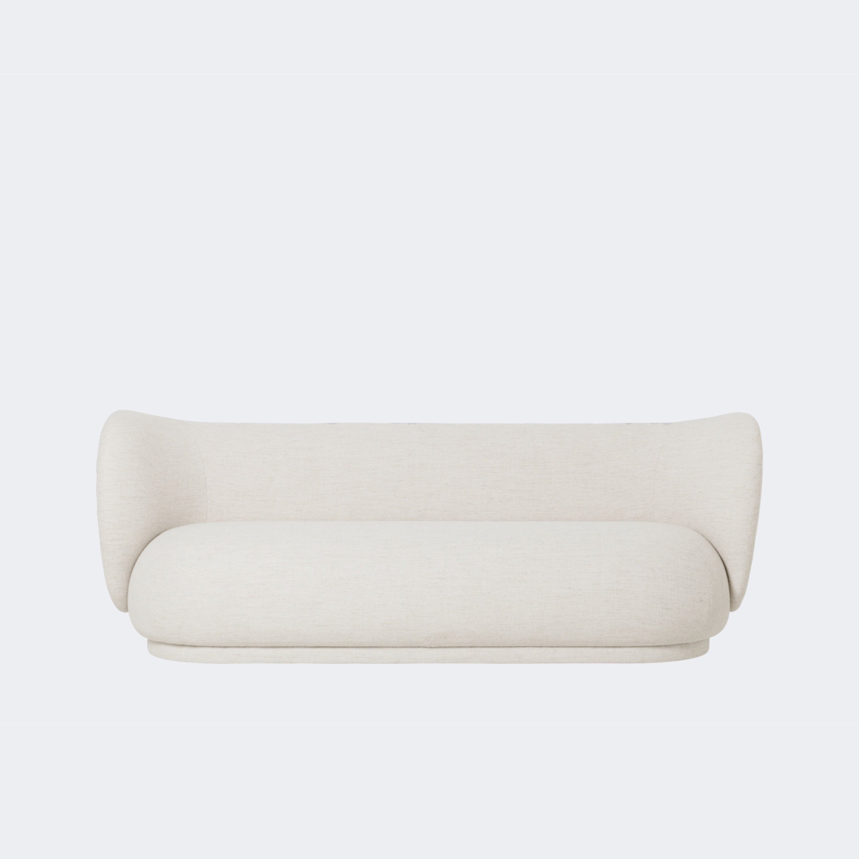 Ferm Living Rico Sofa, 3 Seater Ready To Ship Boucle - Off-White - KANSO#Fabric_Boucle - Off-White