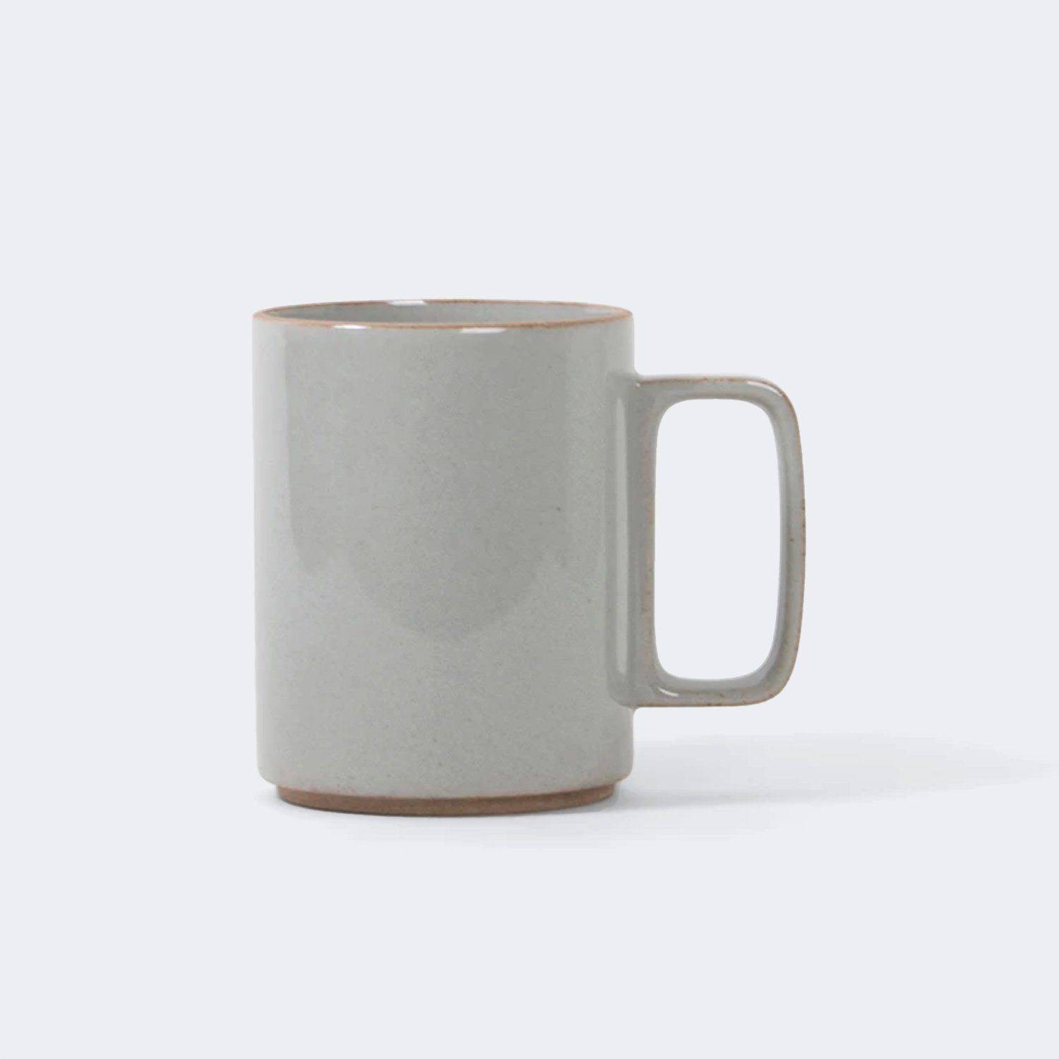 Hasami Porcelain Mug in Gloss Gray 15 oz. - KANSO#select size_15 oz.