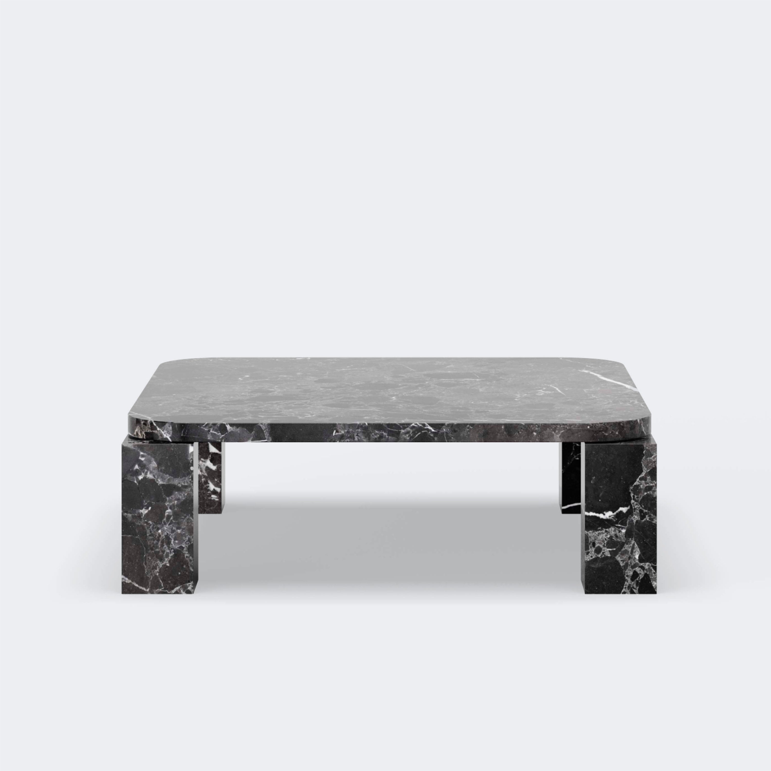 New Works Atlas Coffee Table Large Costa Black Marble - KANSO