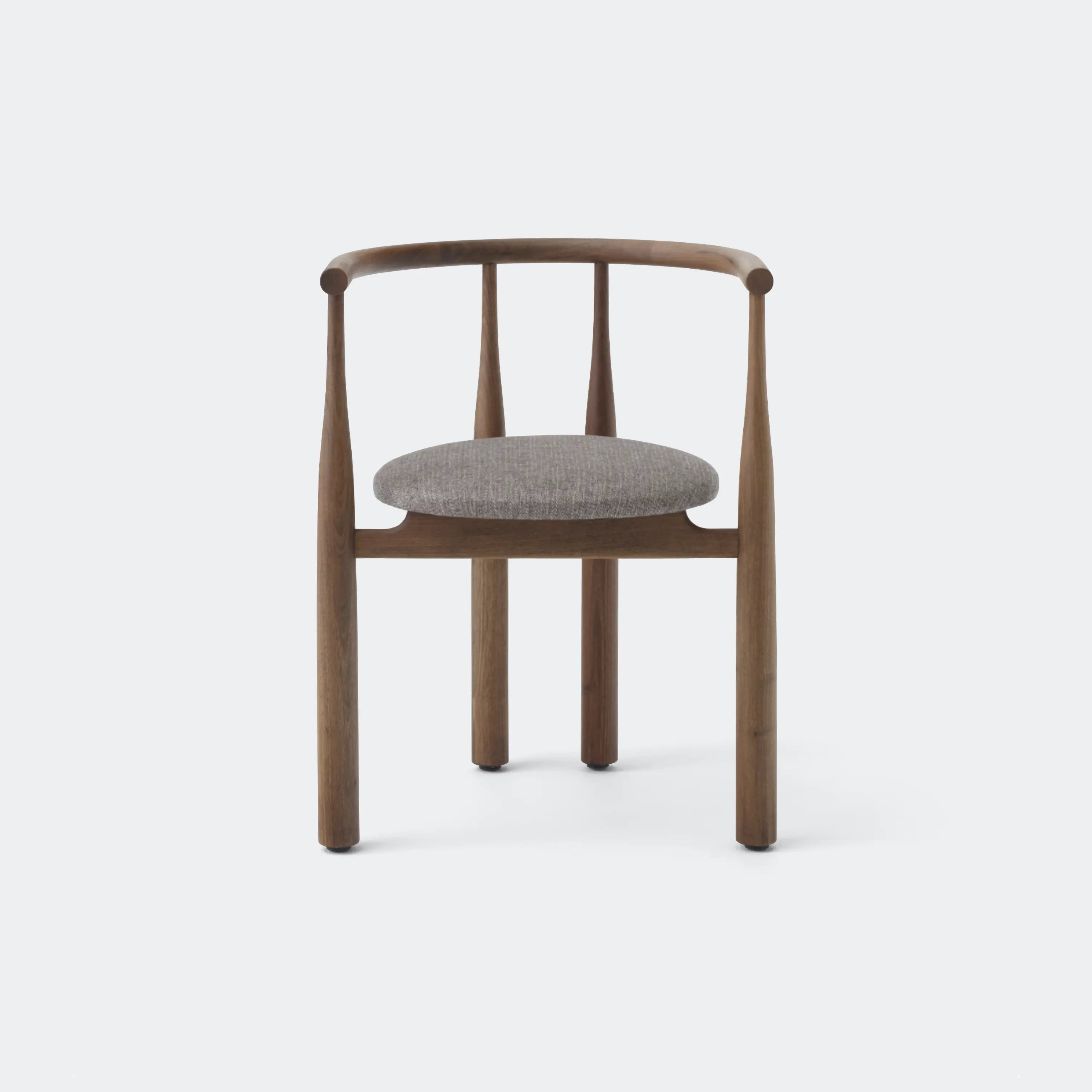 New Works Bukowski Chair 8 Weeks Walnut, Carnarvon 022 - KANSO#Frame/Fabric Color_Walnut, Carnarvon 022