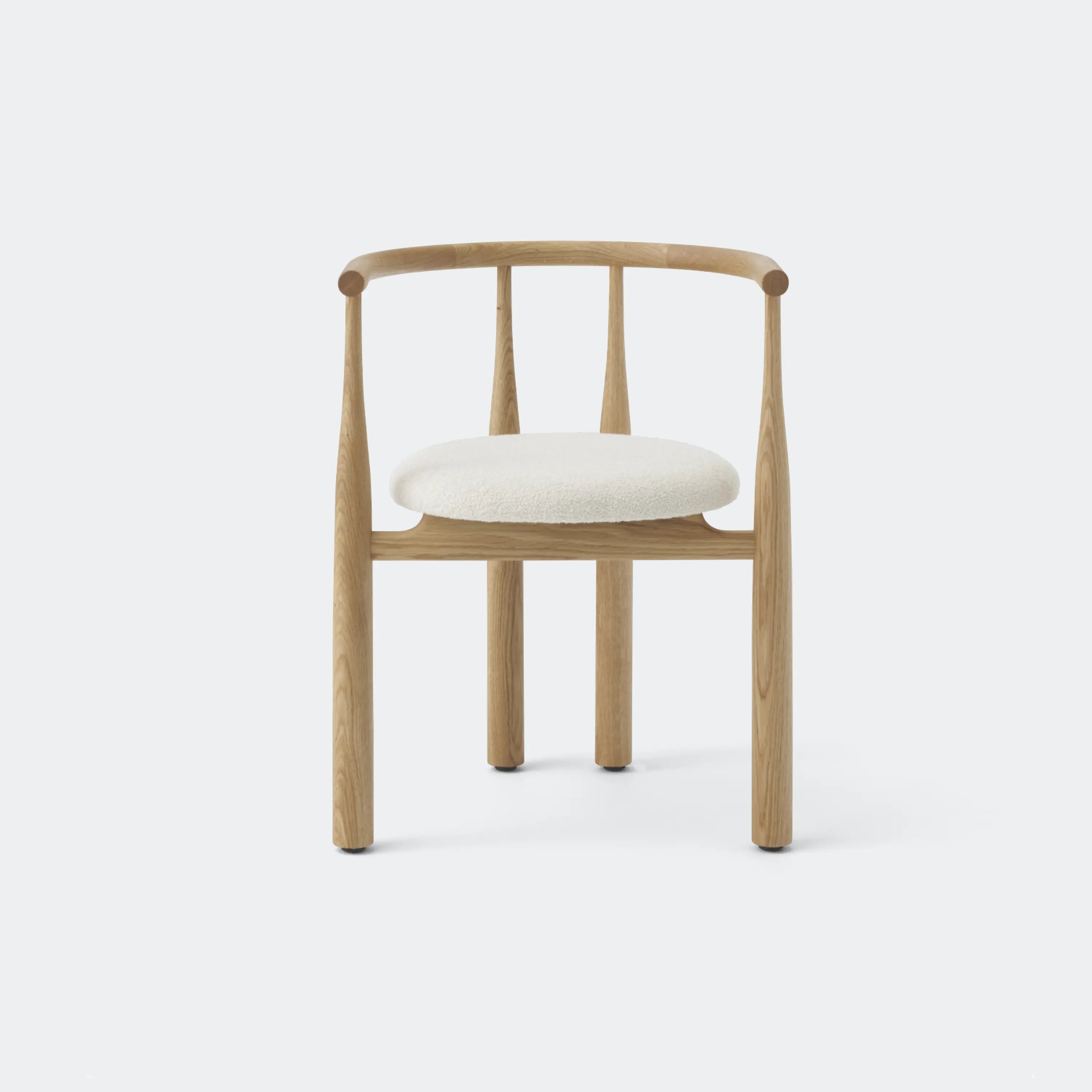 New Works Bukowski Chair 8 Weeks Oak, Lana 024 - KANSO#Frame/Fabric Color_Oak, Lana 024