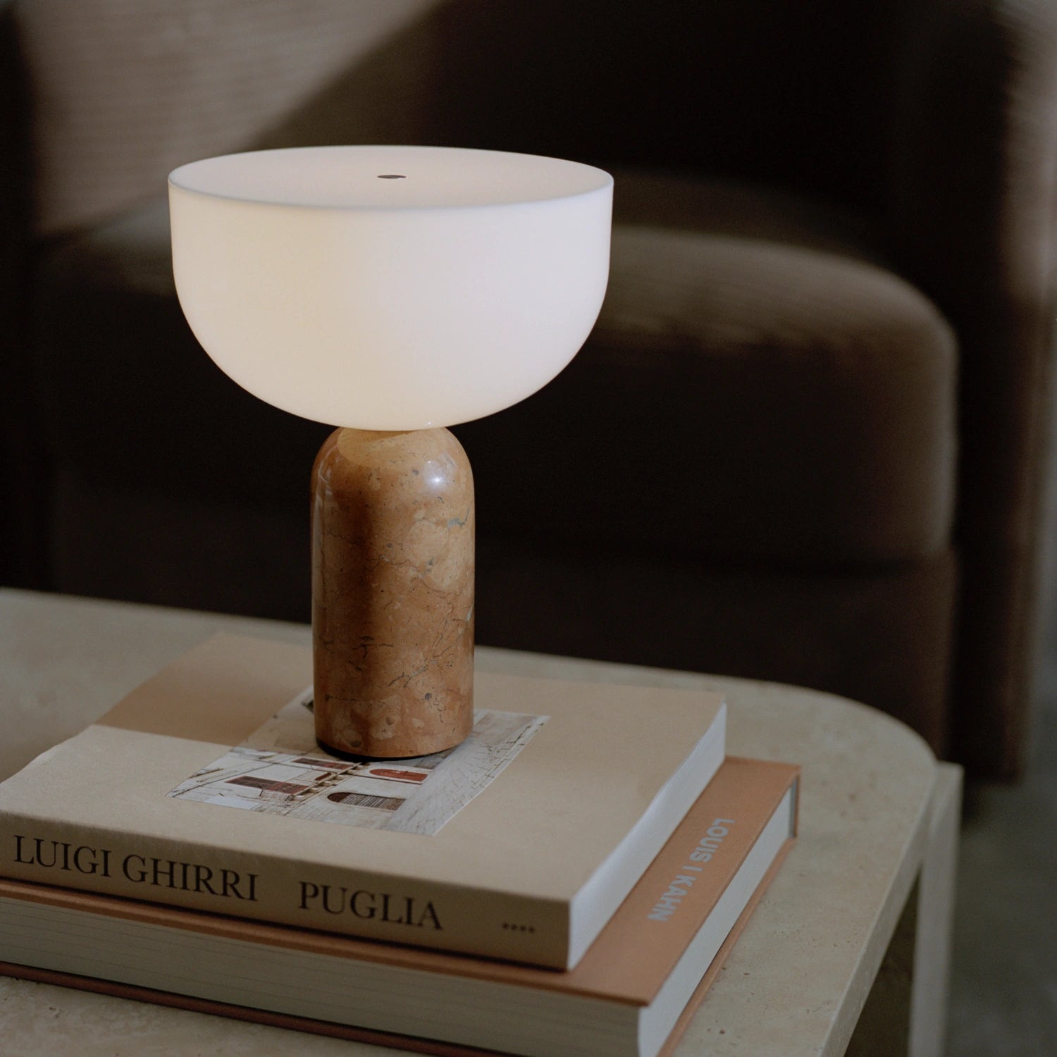New Works Kizu Table Lamp, Portable Breccia Pernice - KANSO#Color_Breccia Pernice