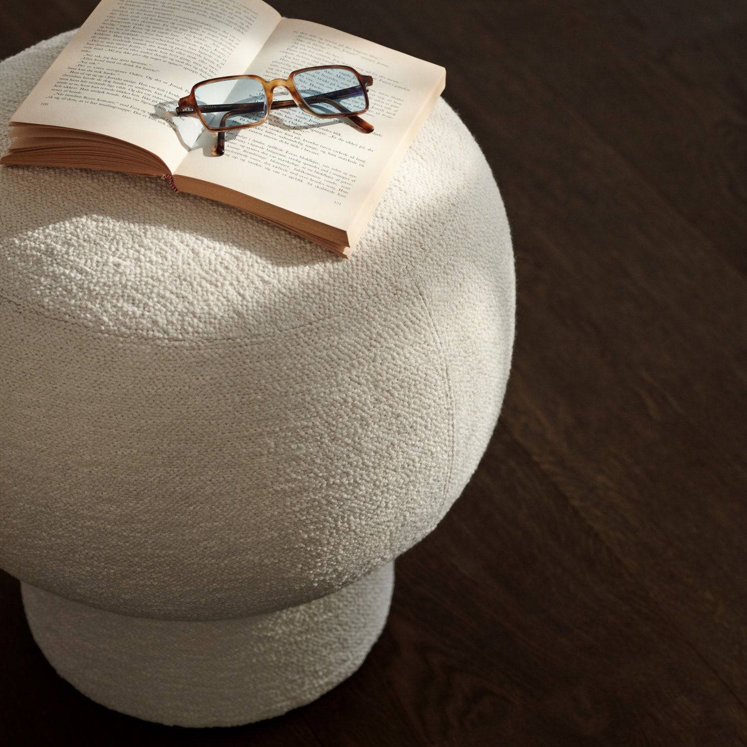 Norr11 Champagne Pouf Available Now Barnum Col 1 - KANSO#Upholstery_Barnum Col 1