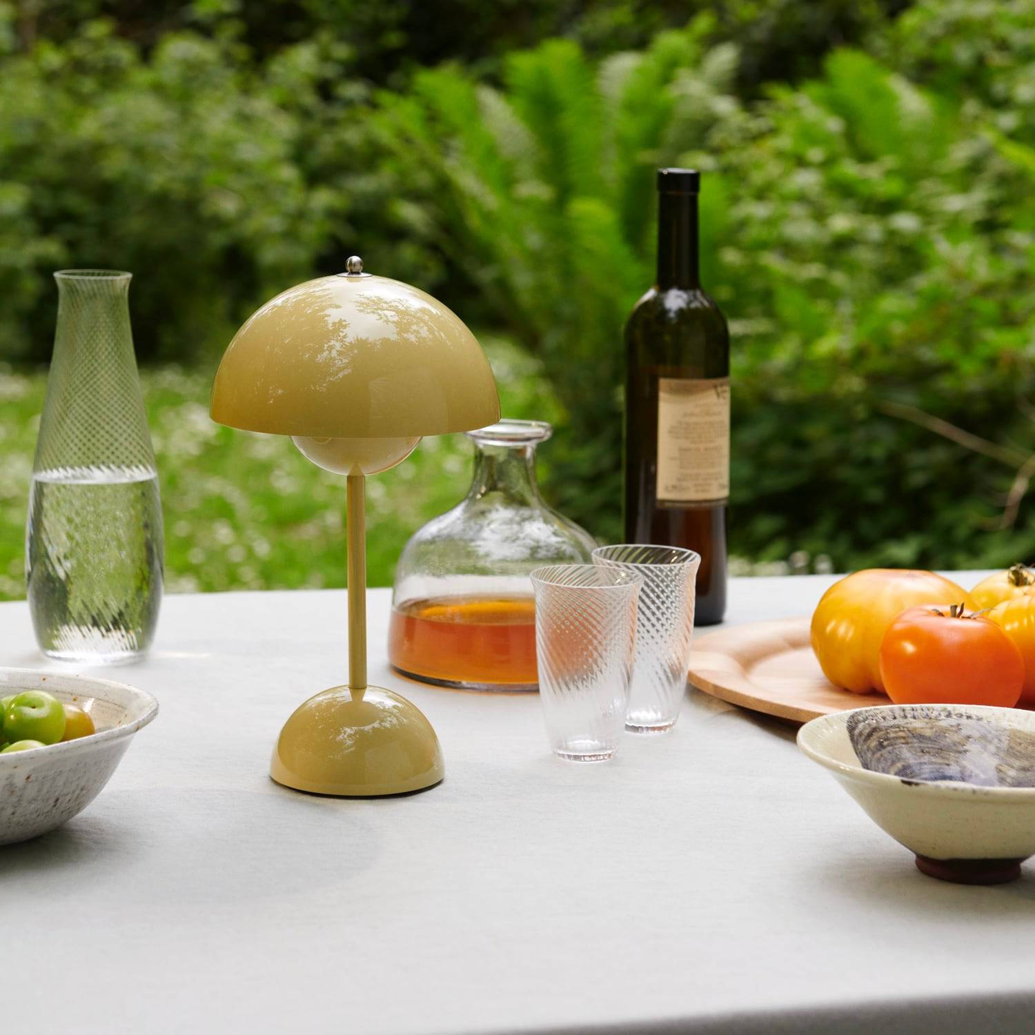 &Tradition Flowerpot VP9 Portable Table Lamp Mustard - KANSO#Color_Mustard