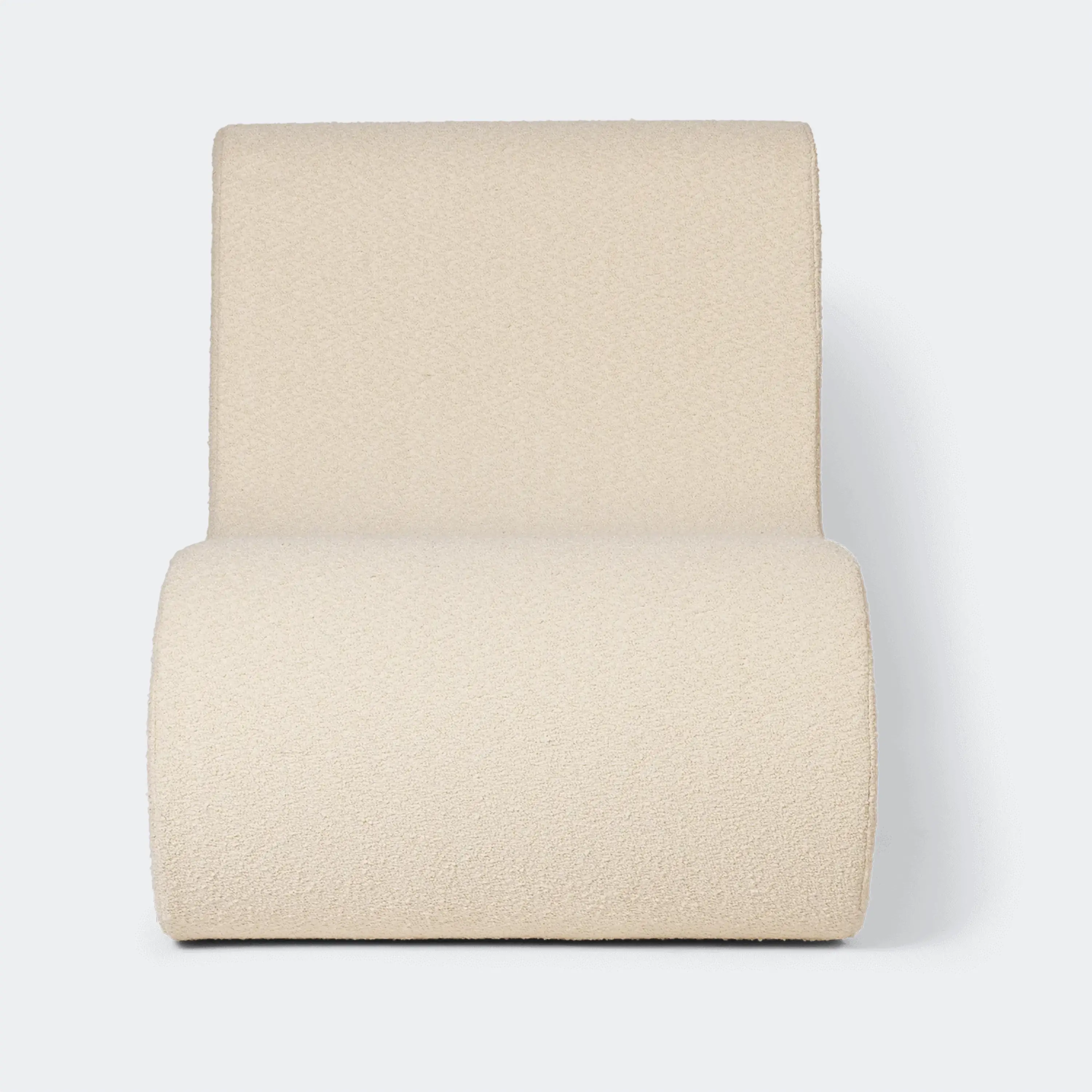 Ferm Living Rouli Center Module Pure Bouclé - Off-white - KANSO#Upholstery_Pure Bouclé - Off-white