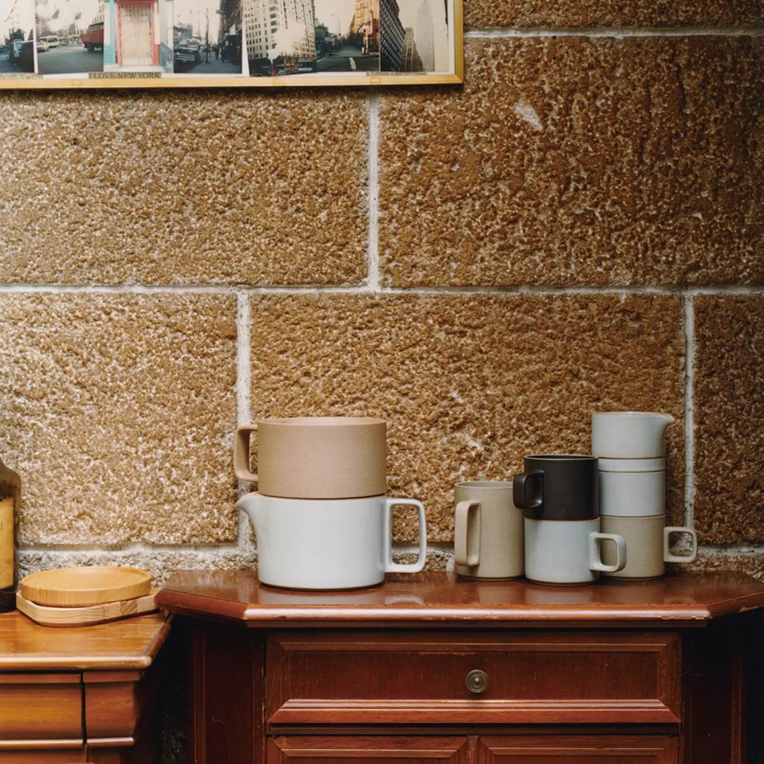 Hasami Porcelain Mug in Gloss Gray 15 oz. - KANSO