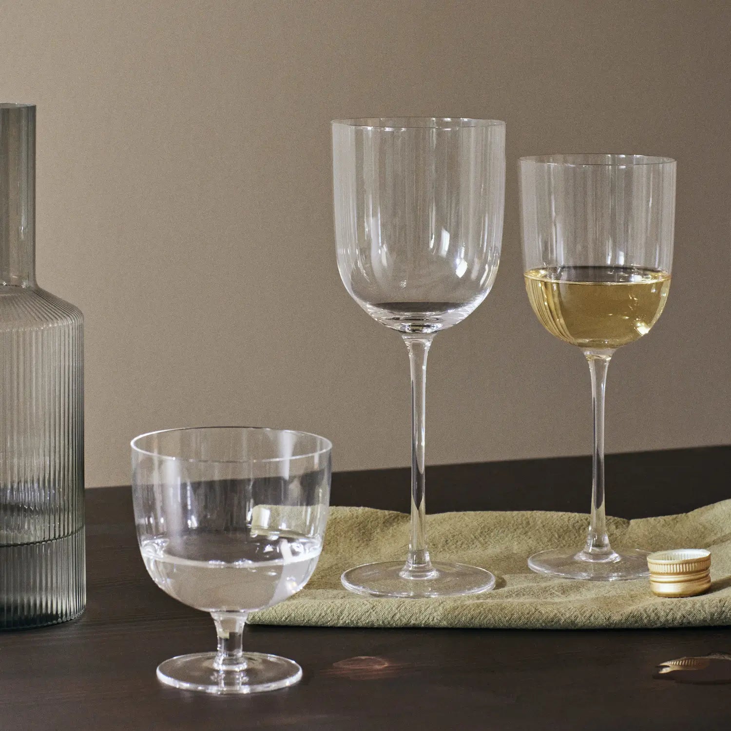 Ferm Living Host Red Wine Glasses - Set of 2 Moss Green - KANSO