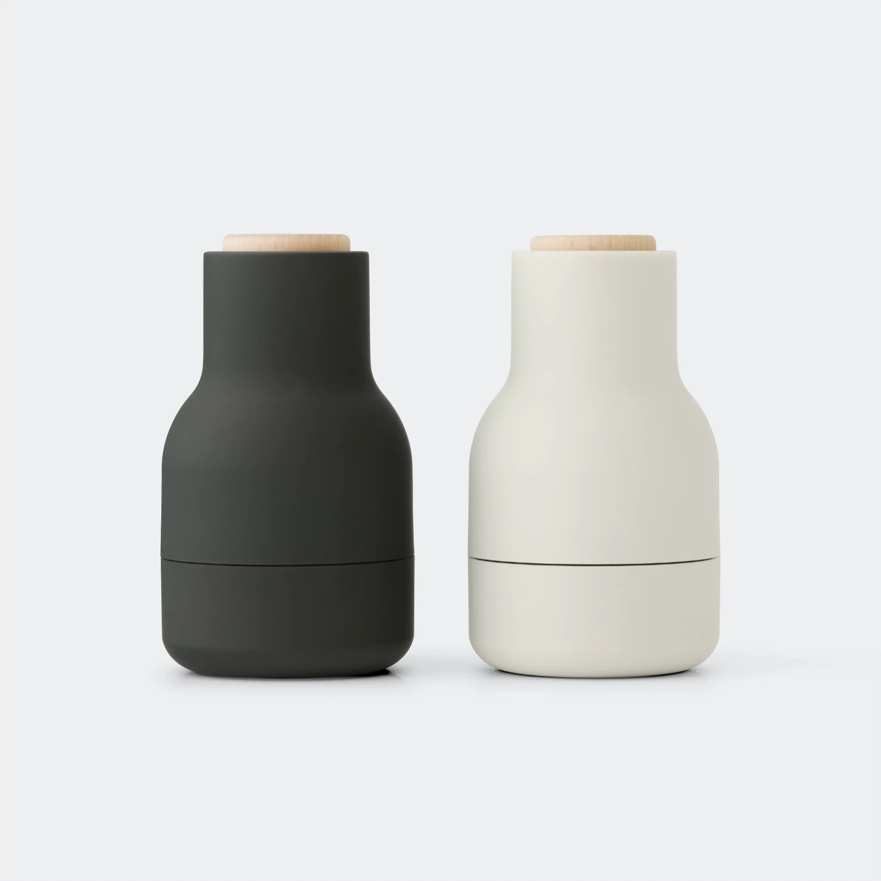 Audo Copenhagen Bottle Grinders, Small, Set of 2 Carbon - KANSO#Color_Carbon