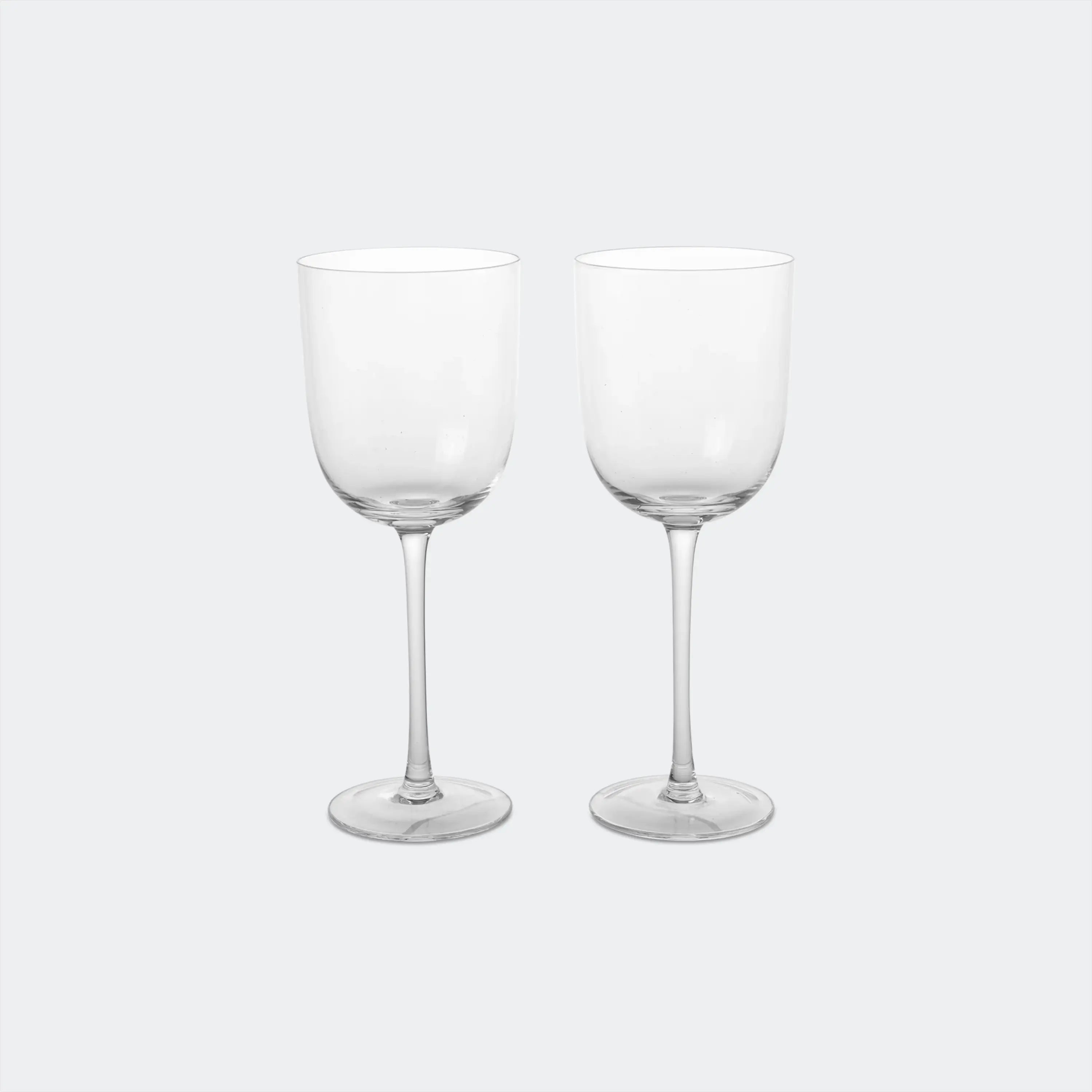 Ferm Living Host White Wine Glasses - Set of 2 Clear - KANSO#color_Clear