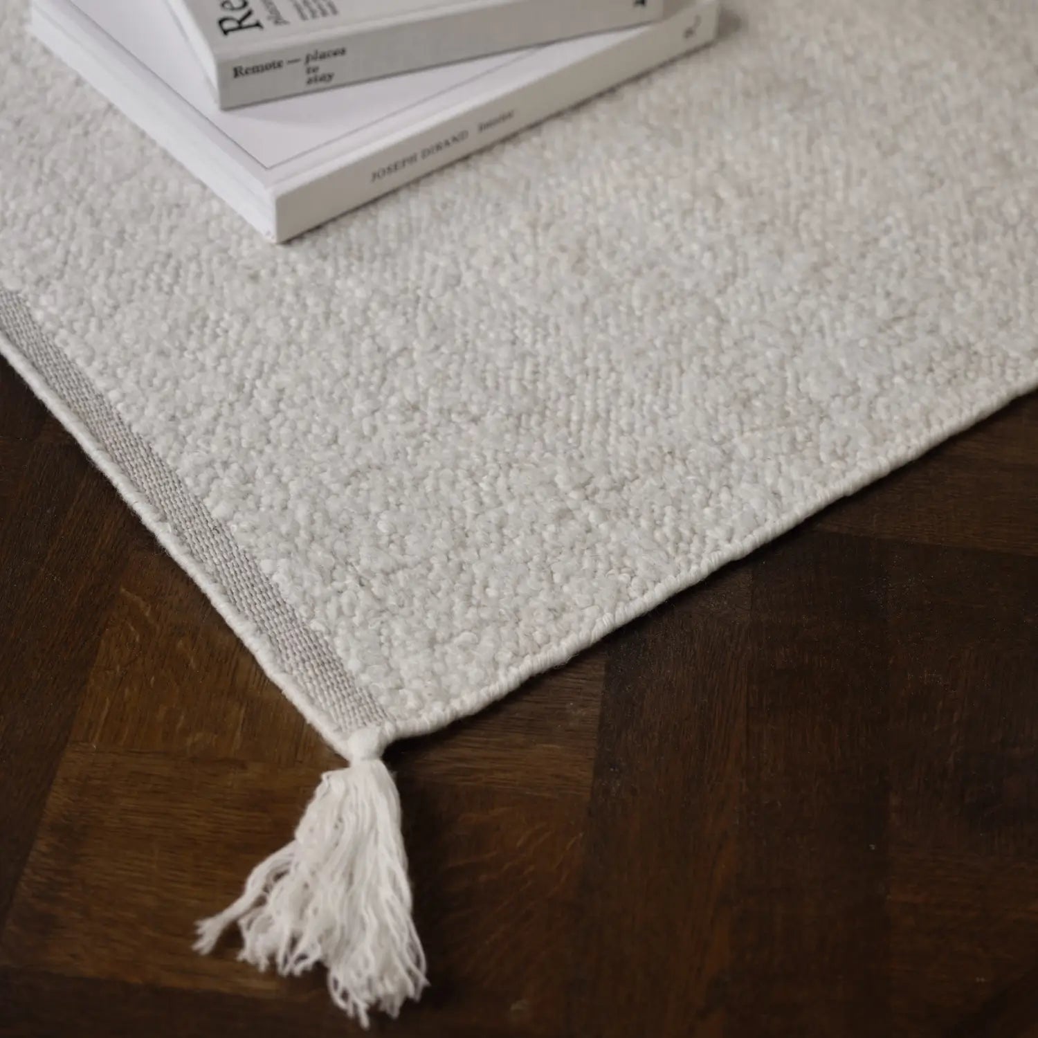Nordic Knots Boucle Rug - KANSO#Color_Cream