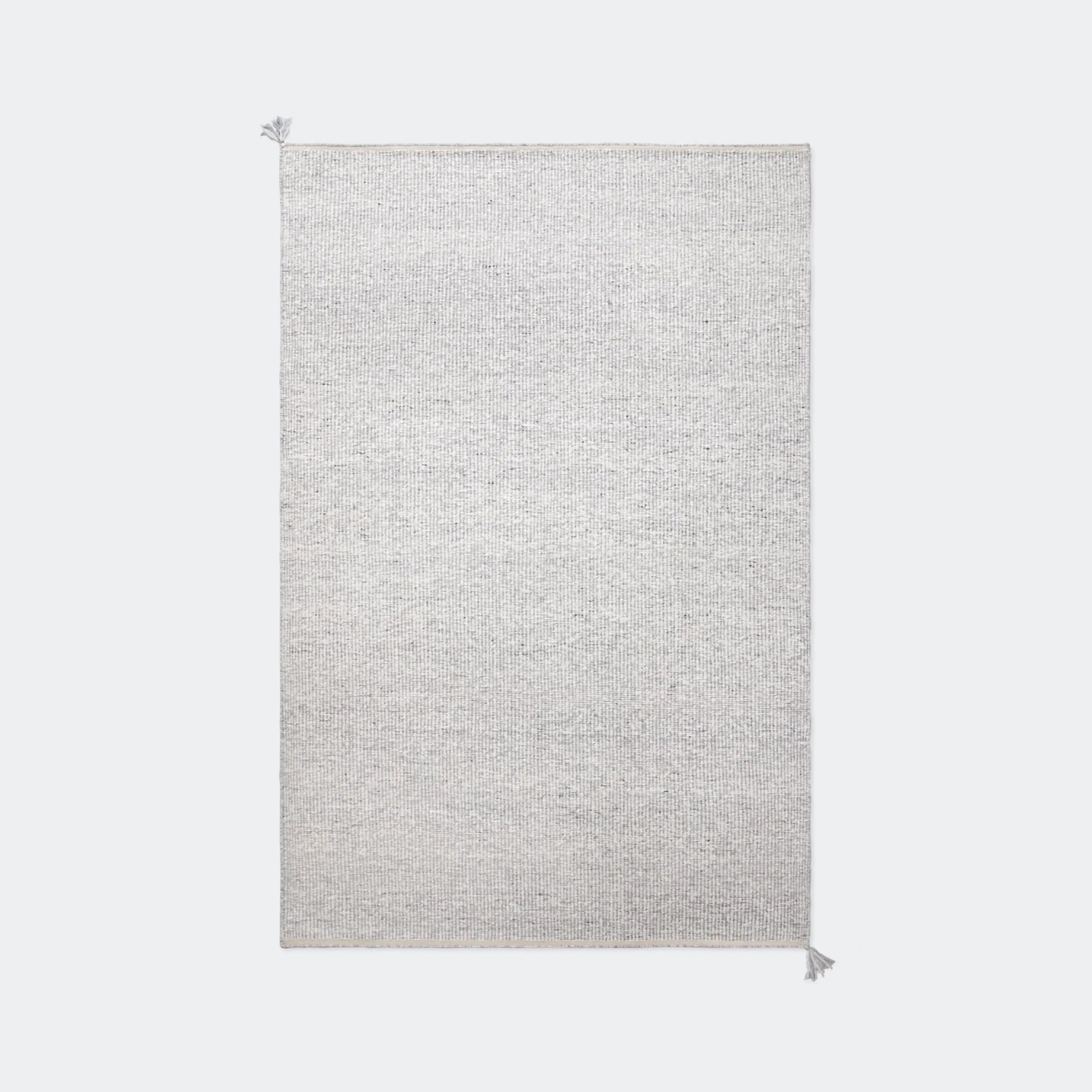 Nordic Knots Boucle Rug - KANSO#Color_Silver