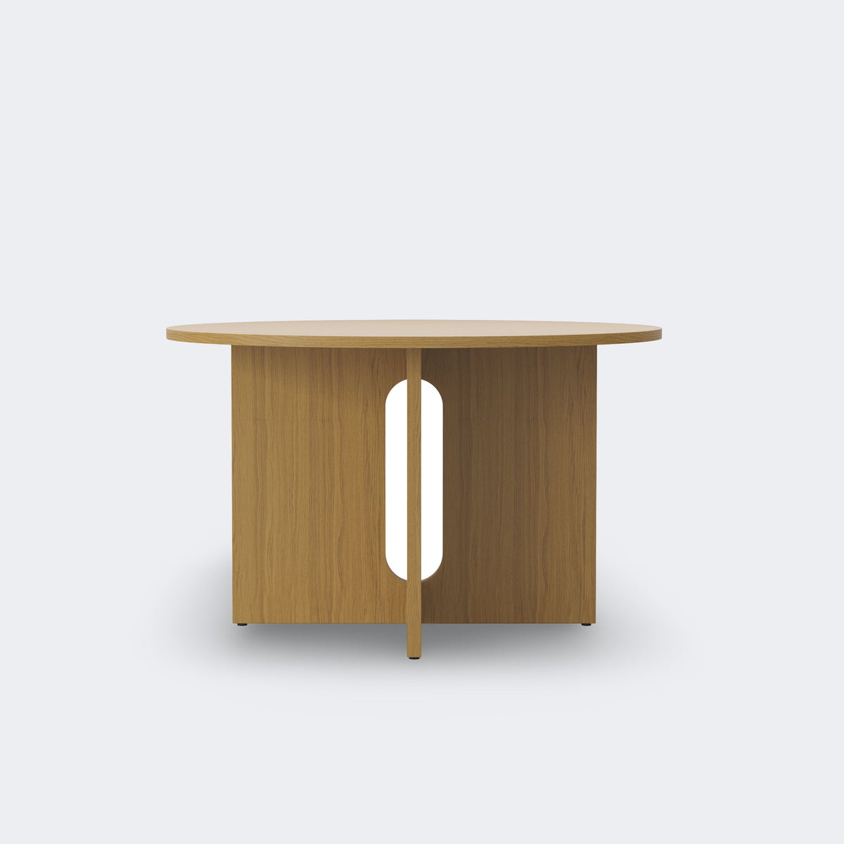 Audo Copenhagen Androgyne Dining Table 47in, Natural Oak Base, Natural Oak Top#Size/Top/Base_47in, Natural Oak Base, Natural Oak Top