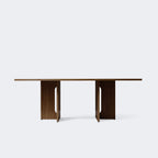 Audo Copenhagen Androgyne Dining Table, Rectangular 83" Dark Stained Oak#Color_Dark Stained Oak