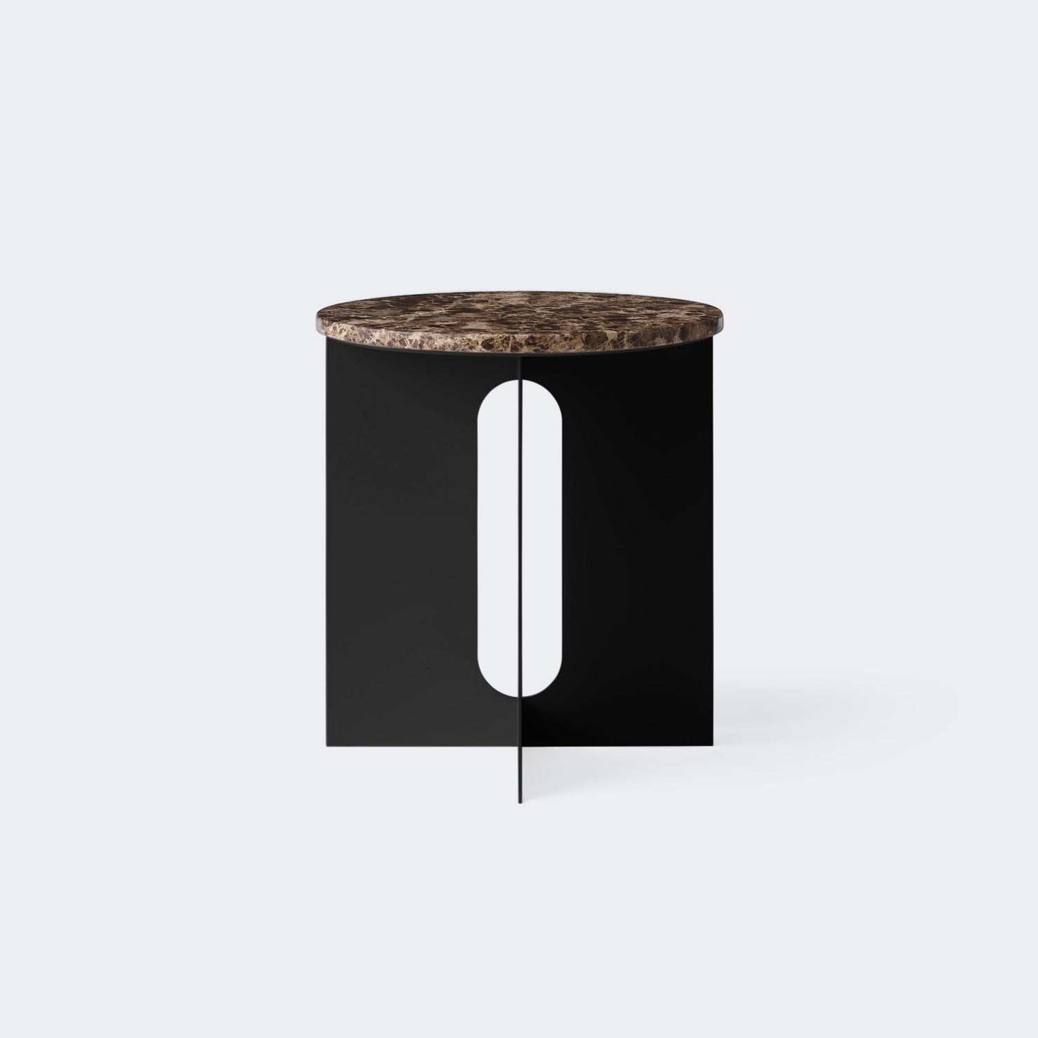 Audo Copenhagen Androgyne Side Table, 16.5in Emperador Marble - KANSO#Material_Emperador Marble