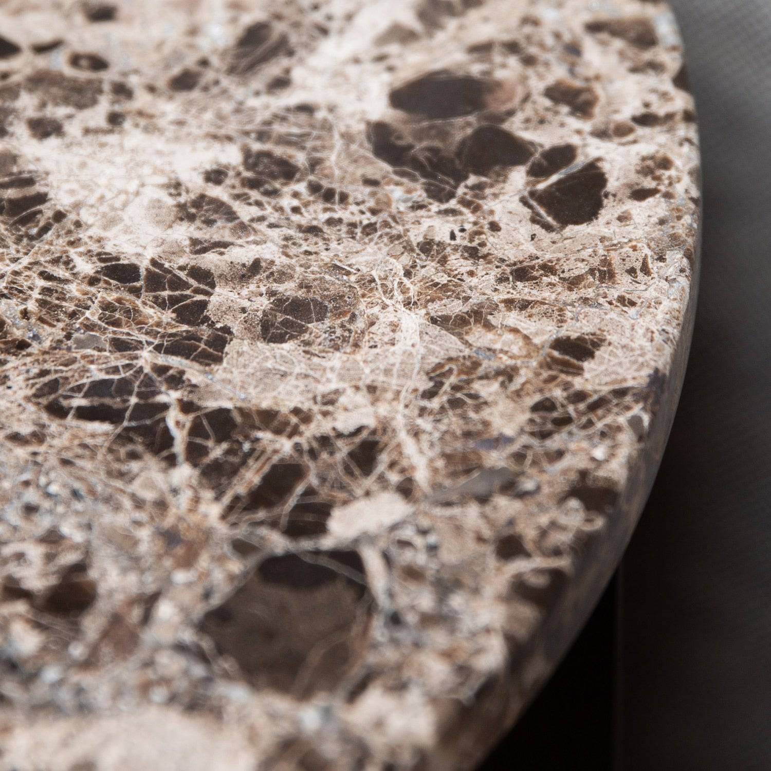 Audo Copenhagen Androgyne Side Table, 16.5in Emperador Marble - KANSO#Material_Emperador Marble