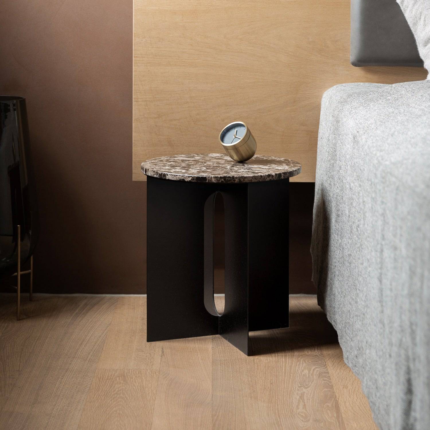 Audo Copenhagen Androgyne Side Table, 16.5in Emperador Marble - KANSO#Material_Emperador Marble