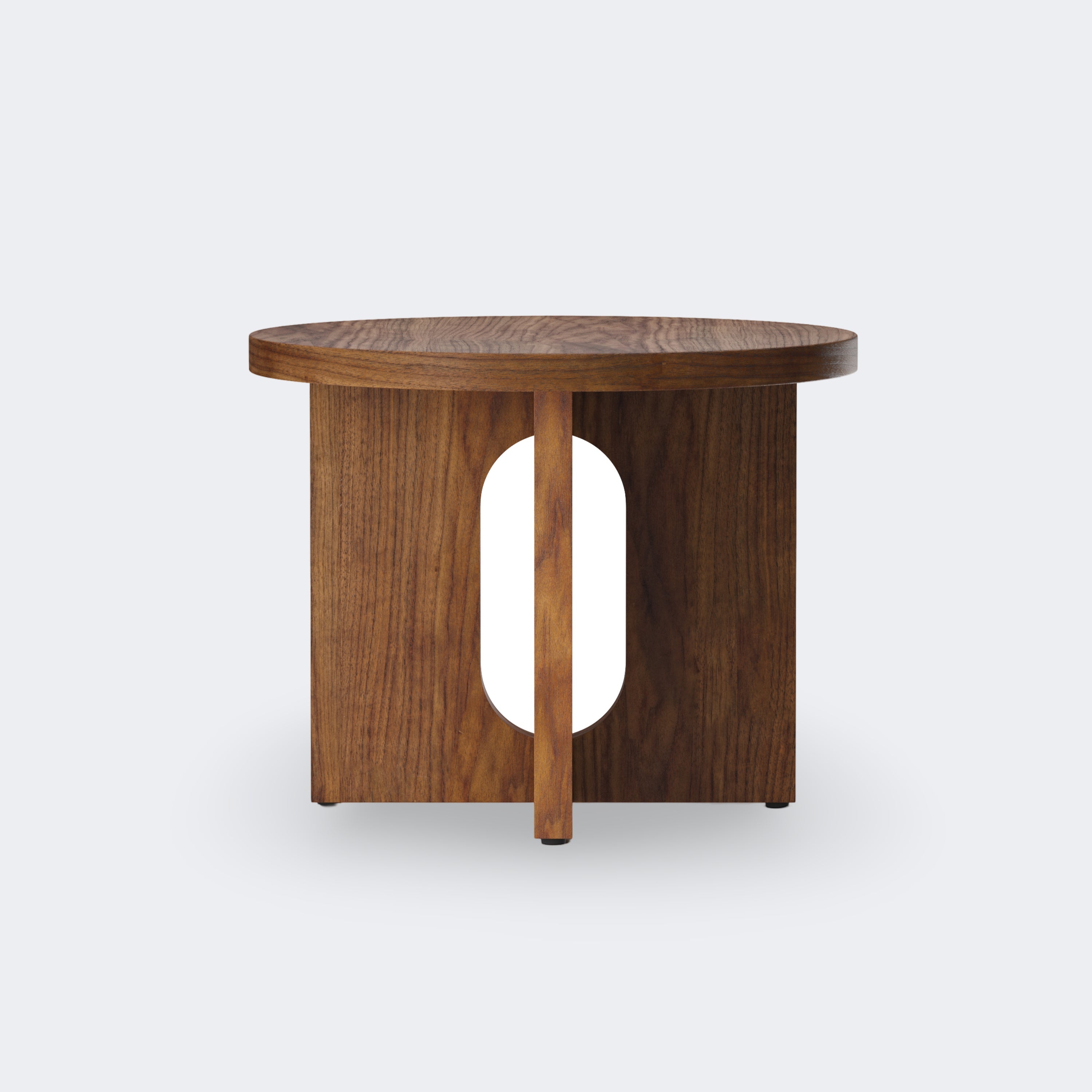 Audo Copenhagen Androgyne Side Table, 20 in. Walnut - KANSO#Select Color_Walnut