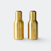 Audo Copenhagen Bottle Grinders, Set of 2 Brass, Brushed Walnut - KANSO#Color_Brass, Brushed / Walnut