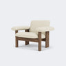 Audo Copenhagen Brasilia Lounge Chair, Low Back Walnut Baru 200