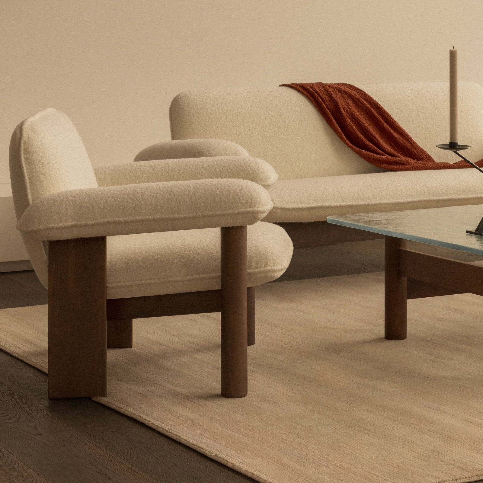 Audo Copenhagen Brasilia Lounge Chair, Low Back