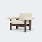 Audo Copenhagen Brasilia Lounge Chair, Low Back Dark Stained Oak Baru 200