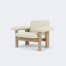 Audo Copenhagen Brasilia Lounge Chair, Low Back Natural Oak Baru 200