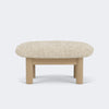 Audo Copenhagen Brasilia Ottoman Natural Oak Sheepskin Nature