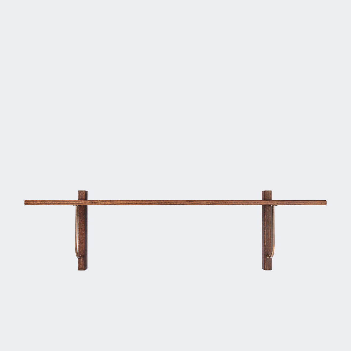 Audo Copenhagen Corbel Shelf, Long Dark Stained Oak#Material_Dark Stained Oak