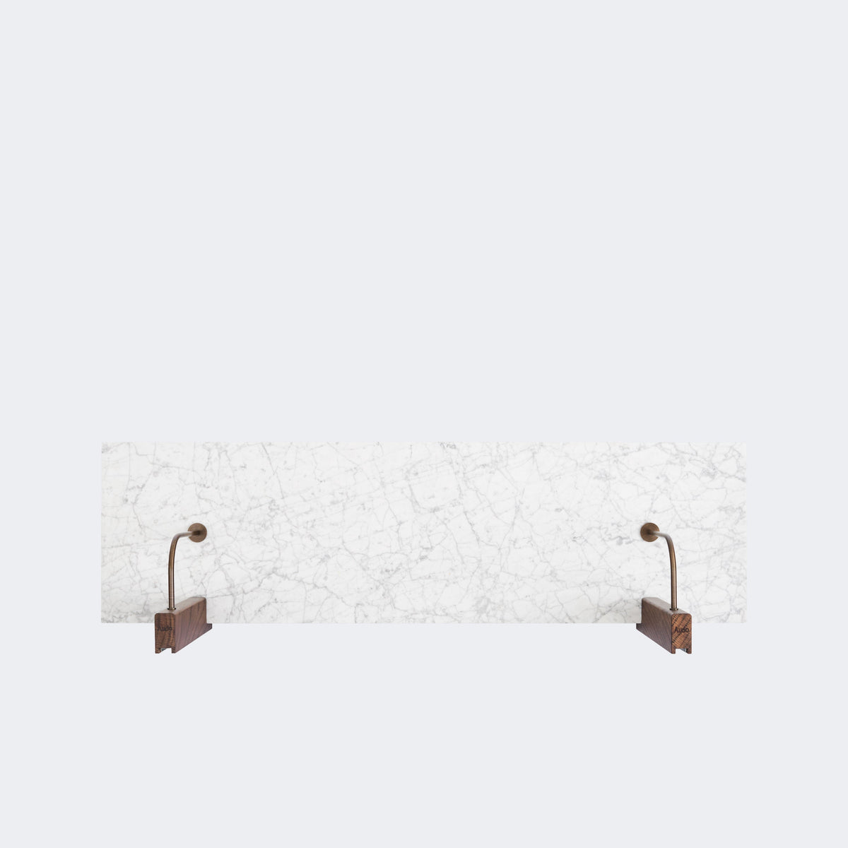 Audo Copenhagen Corbel Shelf, Long Carrara Marble#Material_Carrara Marble