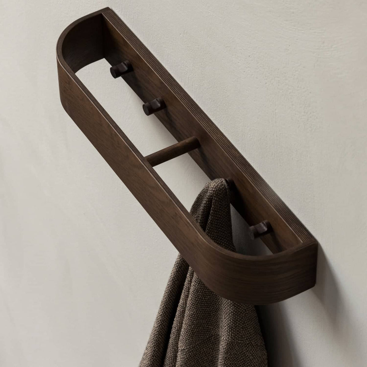 Audo Copenhagen Epoch Rack Dark Stained Oak 4.3" D x 31" L#Finish_Dark Stained Oak