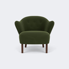 Audo Copenhagen Ingeborg Lounge Chair Smoked Oak Grand Mohair 8205