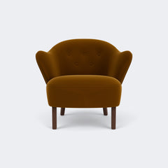 Audo Copenhagen Ingeborg Lounge Chair Smoked Oak Grand Mohair 2600