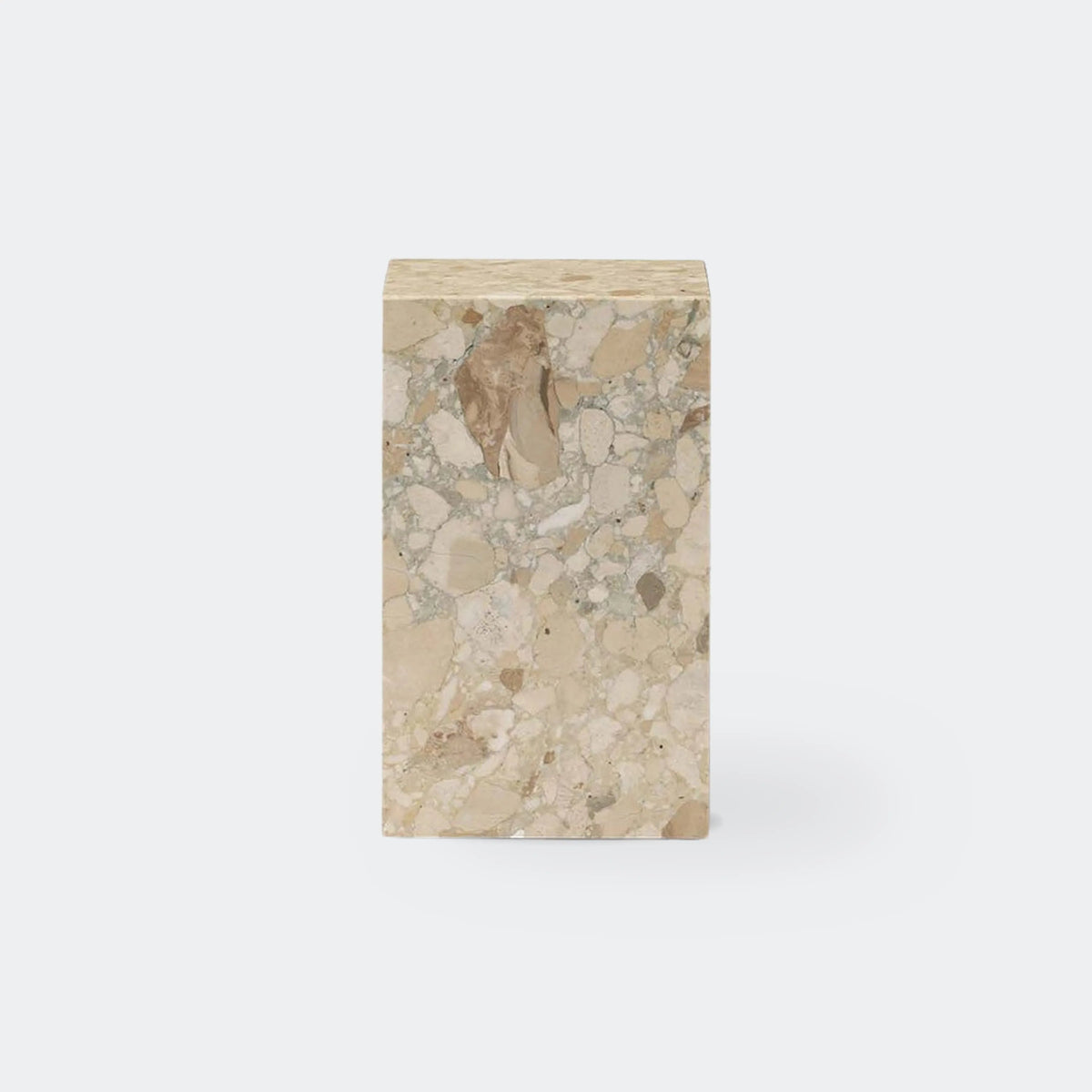 Audo Copenhagen Marble Plinth, Tall Kunis Breccia Stone#Color_Kunis Breccia Stone