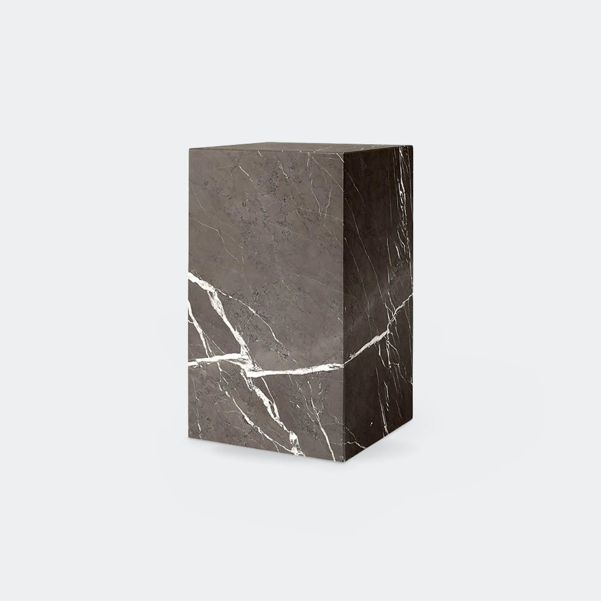 Audo Copenhagen Marble Plinth, Tall Grey Kendzo Marble#Color_Grey Kendzo Marble