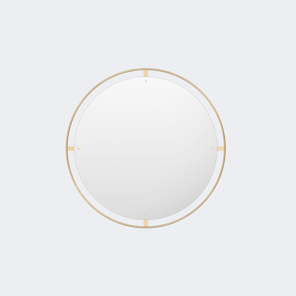 Audo Copenhagen Nimbus Mirror Polished Brass 43in#Finish_Polished Brass